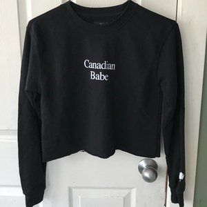Peace Collective 'Canadian Babe' Cropped Sweater